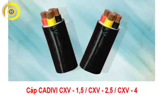 CÁP ĐIỆN CADIVI CXV 1,5 - CXV 2,5 - CXV 4 0,6/1KV