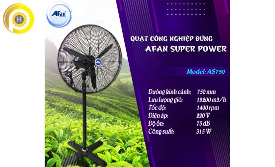 Quạt đứng công nghiệp AFan Super Power AS-750 (315W)